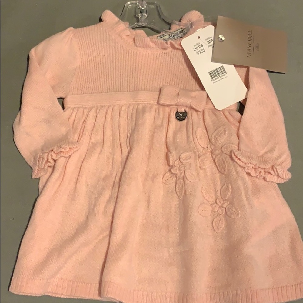 Mayoral pink sweater dress 3 months. - Picture 1 of 3